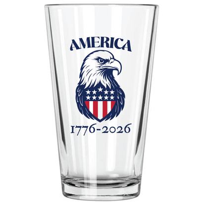 "America 1776-2026" 16oz Pint Glass