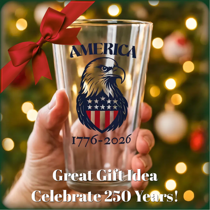 "America 1776-2026" 16oz Pint Glass