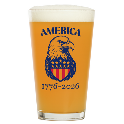"America 1776-2026" 16oz Pint Glass