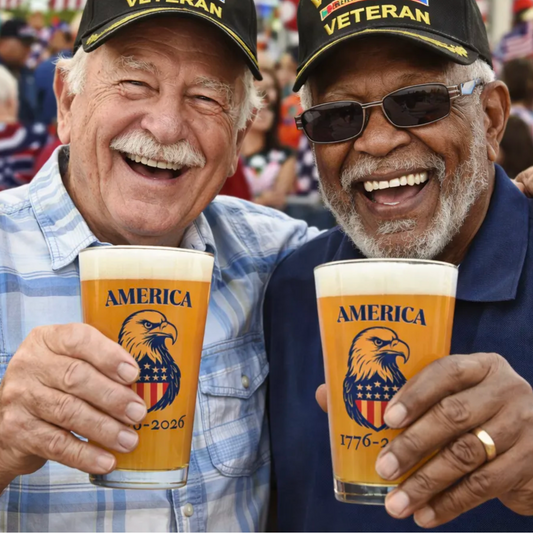 "America 1776-2026" 16oz Commemorative Pint Glass