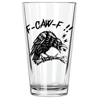 "Grumpy Crow" 16oz Pint Glass