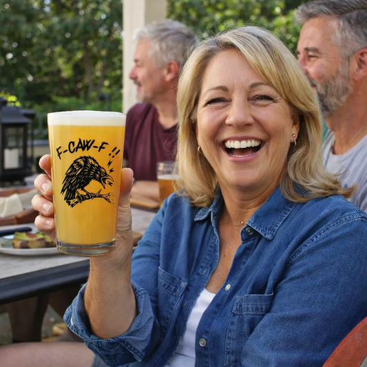 "Grumpy Crow" 16oz Pint Glass