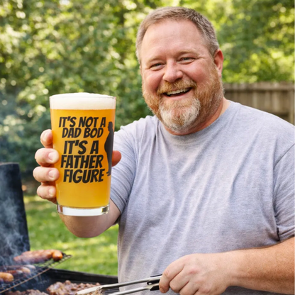 "It's Not a Dad Bod, It's a Father Figure" 16oz Pint Glass