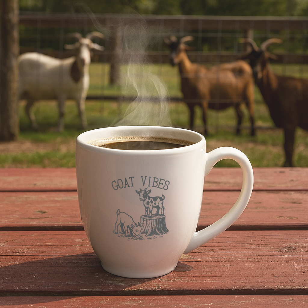"Goat Vibes" 15oz Bistro Mug