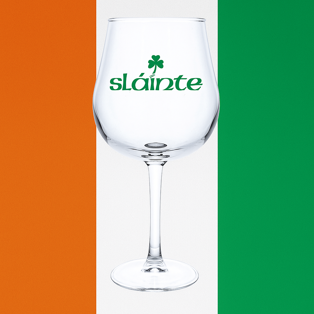 "Slainte" Grand Charente 17oz Beer Glass
