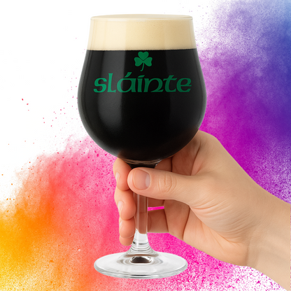 "Slainte" Grand Charente 17oz Beer Glass