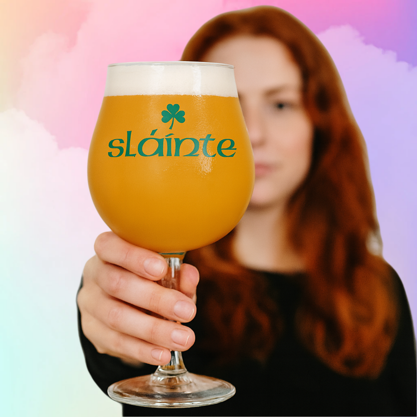 "Slainte" Grand Charente 17oz Beer Glass