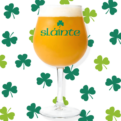 "Slainte" Grand Charente 17oz Beer Glass