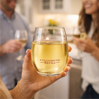 "Official (Trash Talking) Girl's Club" 15oz Stemless Wine Glass - Funny Wine Glass for Women - A Gift with Attitude for Mom, Wife, Girlfriends - Cute Birthday or Mother’s Day Gift for Wine Lovers